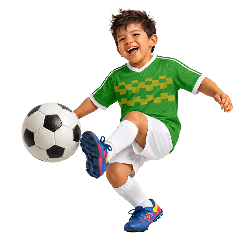 Niño futbolista oficial Cancha de los Niños